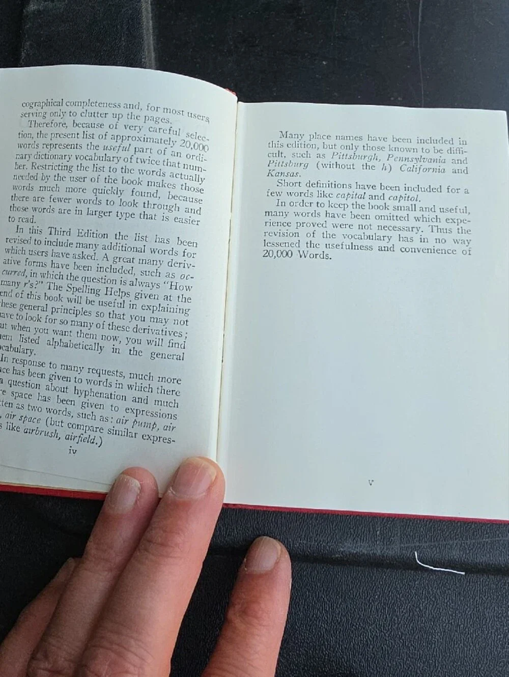 20,000 Words Hardcover Notebook — Red Cloth Cover